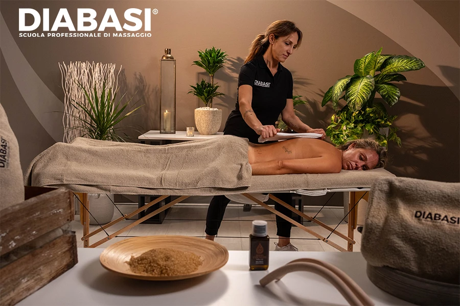 Diploma di 1° Livello DIABASI® – Operatore Professionale in Massaggio Terme e SPA con 8 corsi di massaggio e 8 ripetizioni gratuite